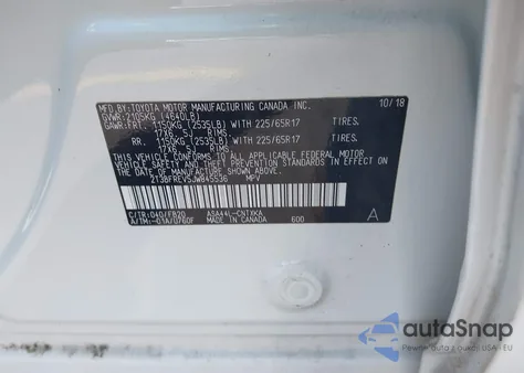 2018 Toyota Rav4 Le from USA, damaged, VIN 2T3BFREV5JW845536